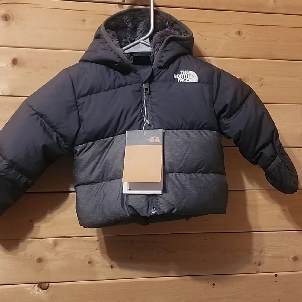 North Face 600 Fill Power Down Puffer Jacket Size 3/6months Baby